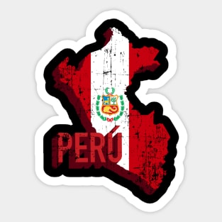 Mapa del Perú Sticker